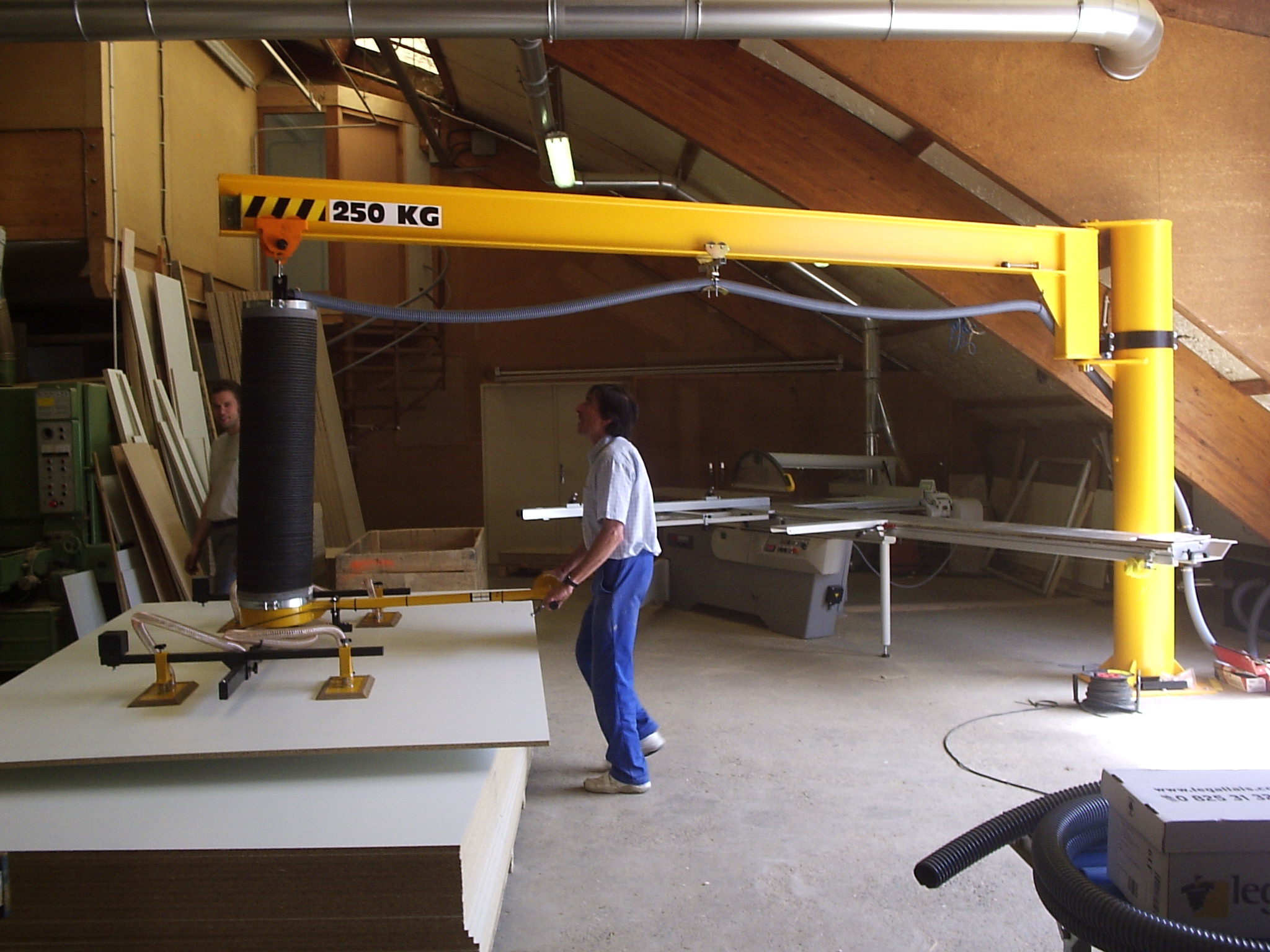 tube de levage bois 